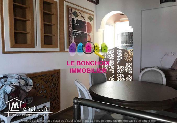 Duplex S+1 Vue Mer Meublé A Louer A Chatt Meriem - Sousse