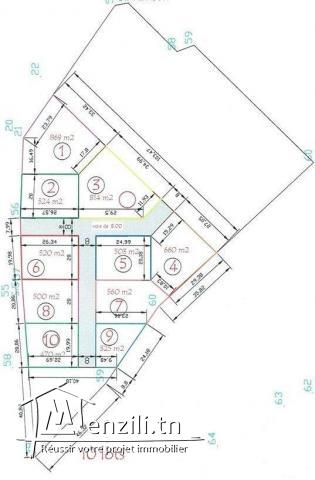 10 Lots A Vendre Près Du Mall Sousse
