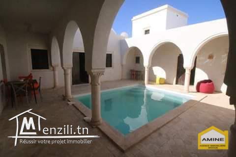 villa style Houch avec piscine à Djerba Midoun Location saisonnière