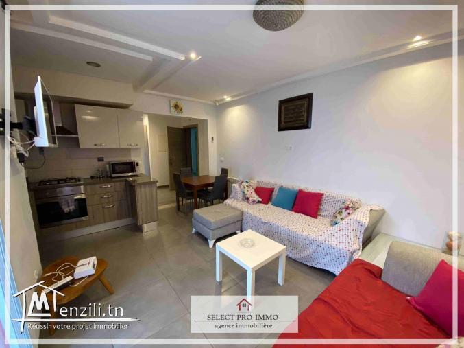 A louer S+2 meublé avec jardin à AFH Mrezga - KK174