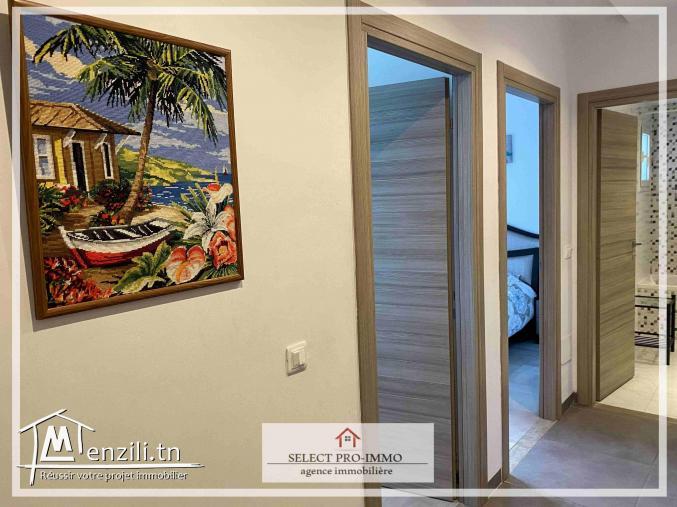 A louer S+2 meublé avec jardin à AFH Mrezga - KK174