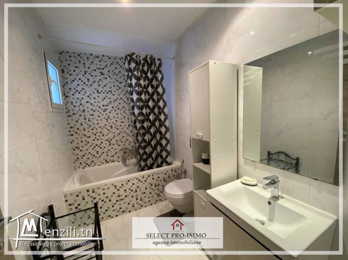 A louer S+2 meublé avec jardin à AFH Mrezga - KK174