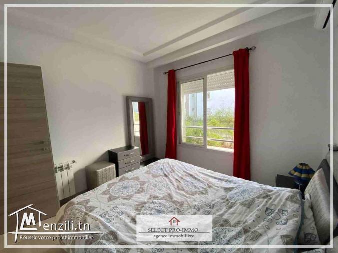 A louer S+2 meublé avec jardin à AFH Mrezga - KK174