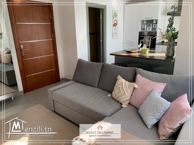 A vendre s+2 meublé à Lido à Dar chabaine - KK177