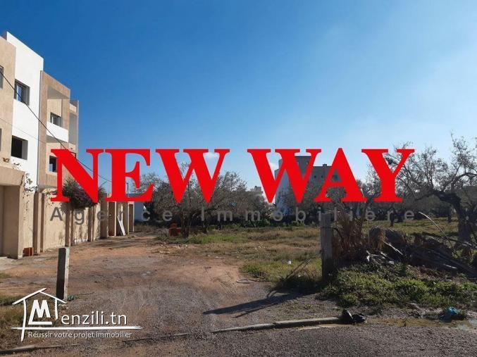 Un terrain à zaouit sousse qui fait l'angle