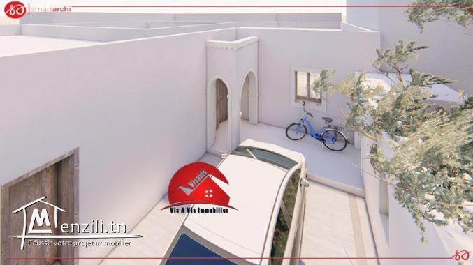 PROJET DE HOUCH RÉNOVÉ A HOUMT SOUK DJERBA - ZONE URBAINE
