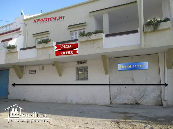 Grand appartement dans la zone de Salambo Karam de 180 mètres carrés