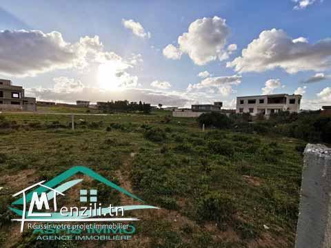 terrain d'habitation 500 m² à 1 km de plage kerkouan kelibia