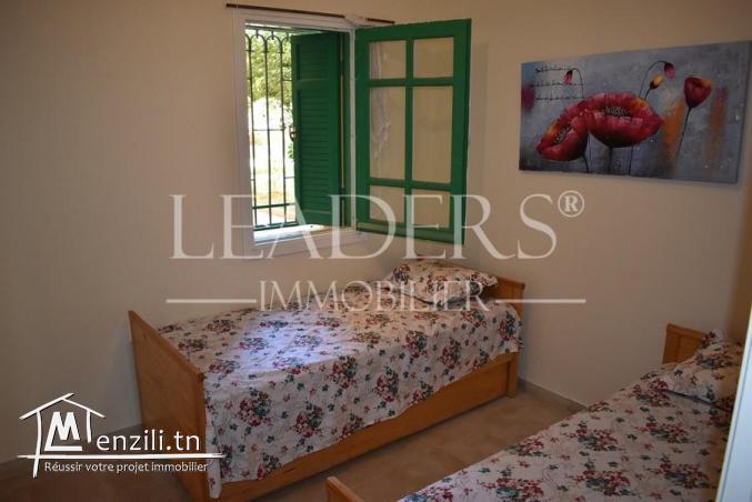 Appartement meublé en RDC situé  à Yasmine Hammamet.