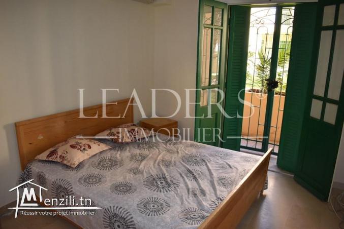 Appartement meublé en RDC situé  à Yasmine Hammamet.