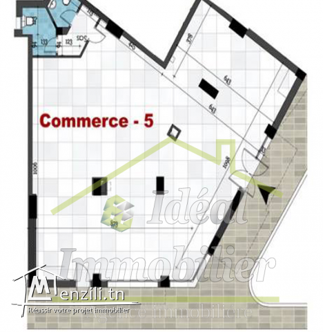 Des locaux de commerce aux Jardins de Carthage