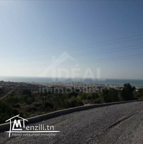 Terrain avec vue panoramique sur Hammamet