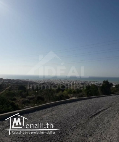 Terrain avec vue panoramique sur Hammamet