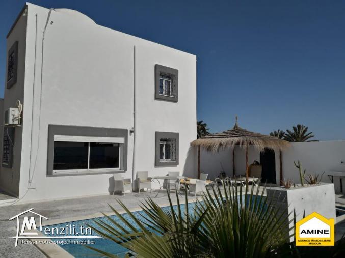 À louer villa meublée avec piscine à Djerba Midoun Location saisonnière