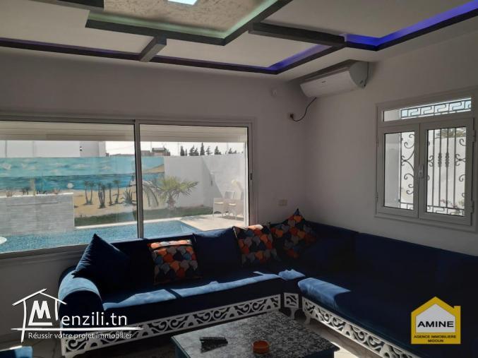 À louer villa meublée avec piscine à Djerba Midoun Location saisonnière
