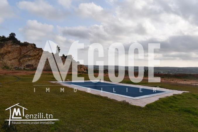 un superbe terrain avec piscine