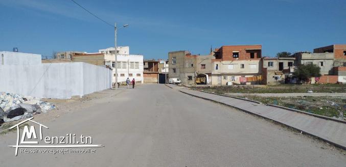 terrain  de  283 m2 à soukra