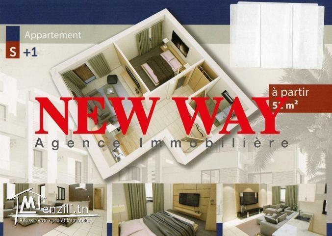 Appartement (s+1) à Chatt Mariem, prés de la mer directe promoteur