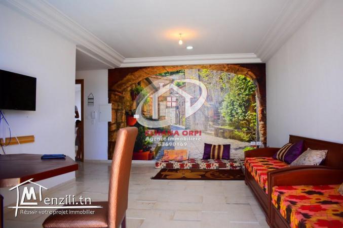 à louer appartement s+1 pied dans l'eau et vue sur mer baghdedi