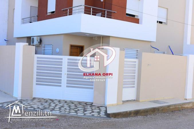 A louer un rdc s+2 neuf sur la nouvelle zone touristique baghdedi