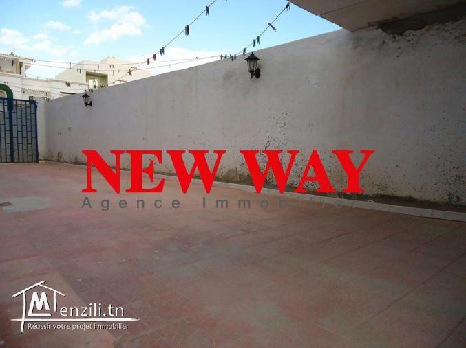 Appartement (s+2) à sidi abdelhamid, au rez de chaussée avec jouissance privatif