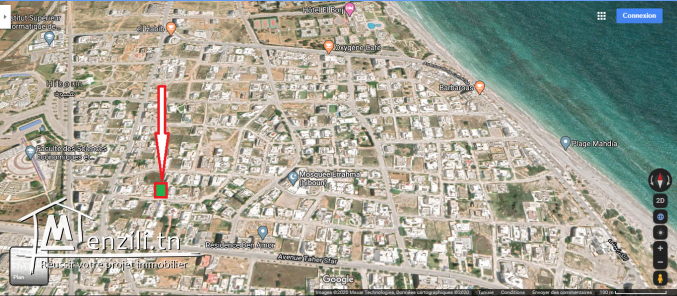 terrain R+2 sur les beaux de mahdia