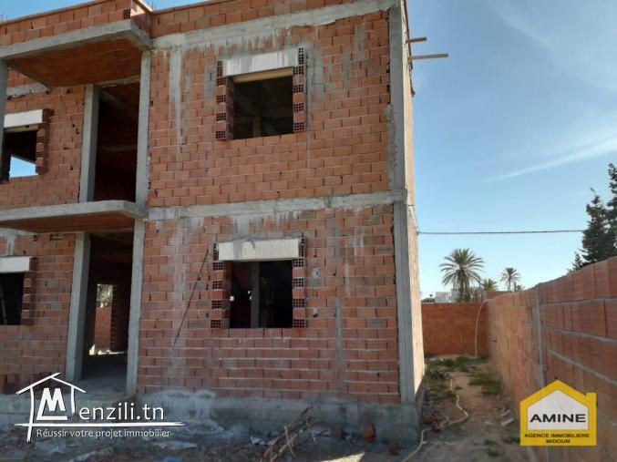 A vendre villa inachevée, zone urbaine Djerba Midoun