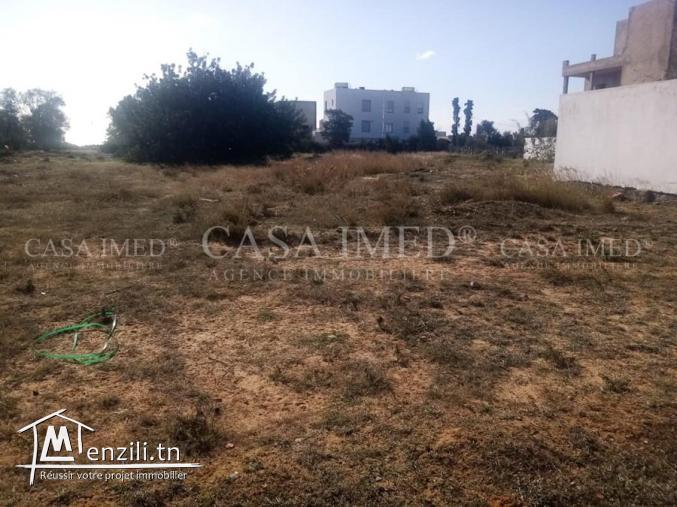 terrain de 163.5 m2  à hammamet nord