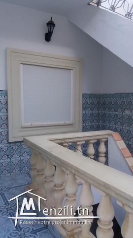 Location un étage de villa s+2 à Mhamdia