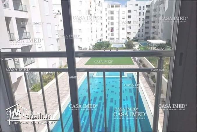 un appartement en 1 er étage avec PISCINE à AFH mrezga.