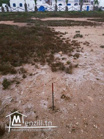 Maamoura plage vend terrain de 2500 m2 pieds dans l'eau