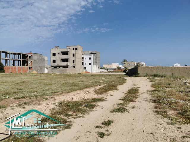 terrain d’habitation 227 m²  à dar allouche  200 mètres de la plage
