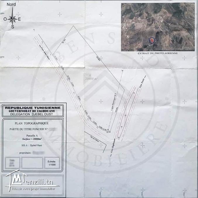 Terrain jbel el oust 2 hectares