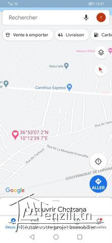 À vendre à chotrana sidi salah. Lots de terrain: Passerelle de 1050 m / 400 dt