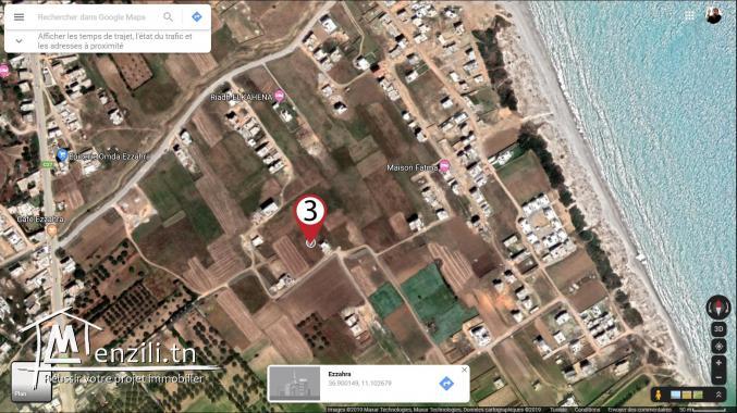 Lots de Terrains à vendre Ezzahra, Hammam Laghzez, Nabeul