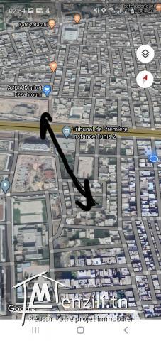 Terrain 180 m2 à vendre situé à cité bougatfa 2 sidi hssine Tunis