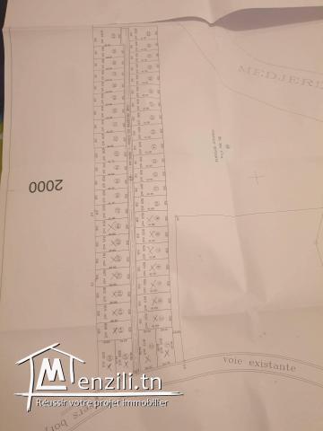 Des lots de terrains de 820 m2  a vendre