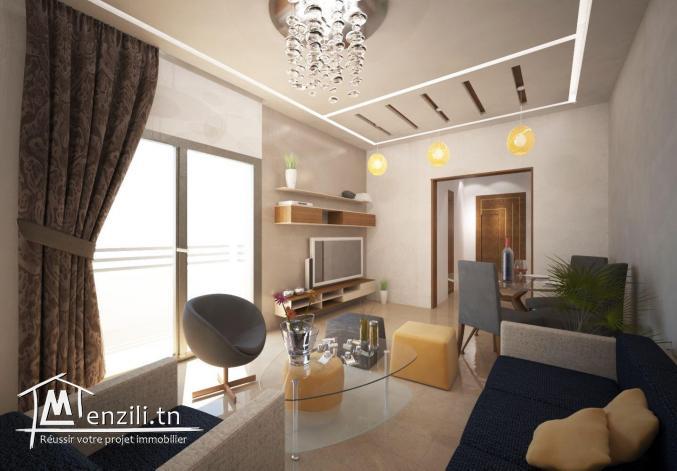 A vendre Un S+2 haut standing dans une résidence avec piscine à l'AFH Mrezga