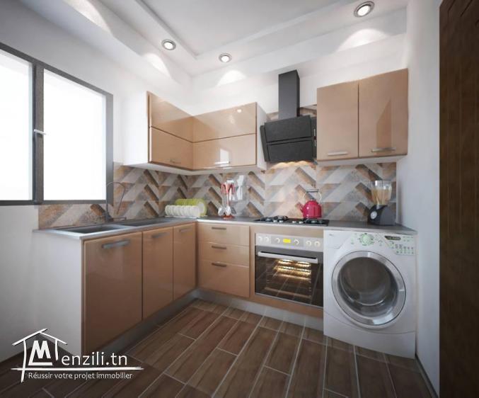 A vendre Un S+2 haut standing dans une résidence avec piscine à l'AFH Mrezga