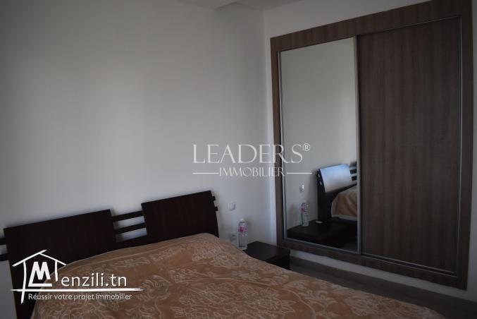 appartement s+1 avec jardin  occupe le RDC d’une  résidence gardée avec piscine