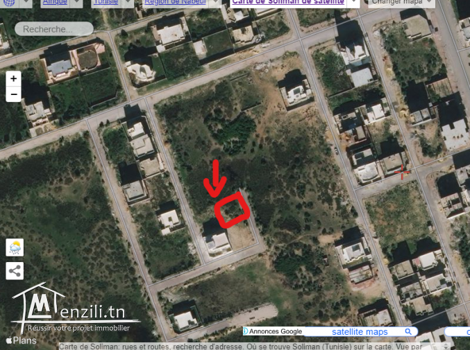 terrain viabilisé a soliman plage ejjehmi
