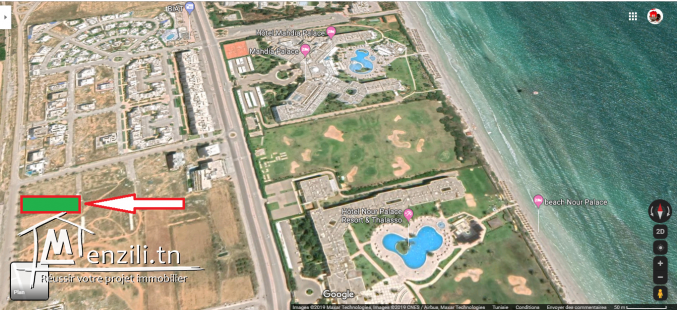 terrain proche de la plage dyar el bahr