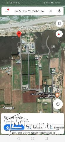 Terrain vue sur mer à Chatt Ezzouhour