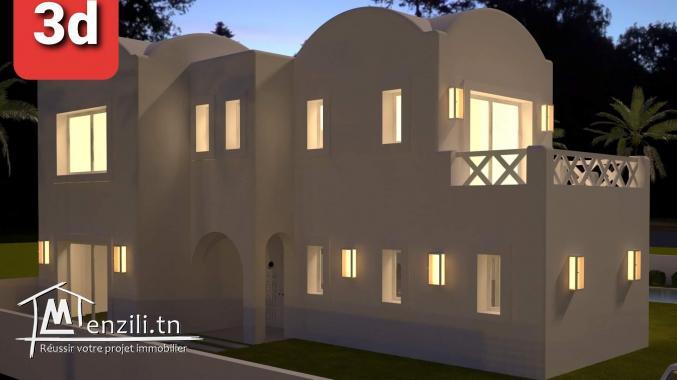 Une Villa jamais était habitée à vendre à hammamet