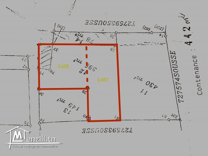 Terrain constructible a vendre a Akouda Sousse