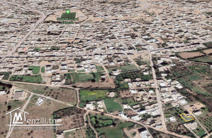 Terrain constructible a vendre a Akouda Sousse