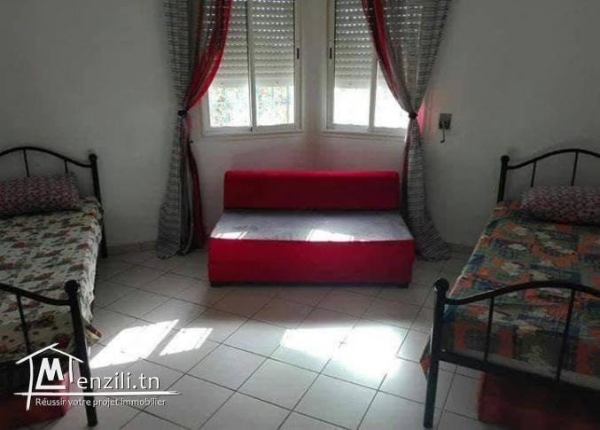 LOCATION D’UN S+2 MEUBLÉE A MREZGA HAMMAMET