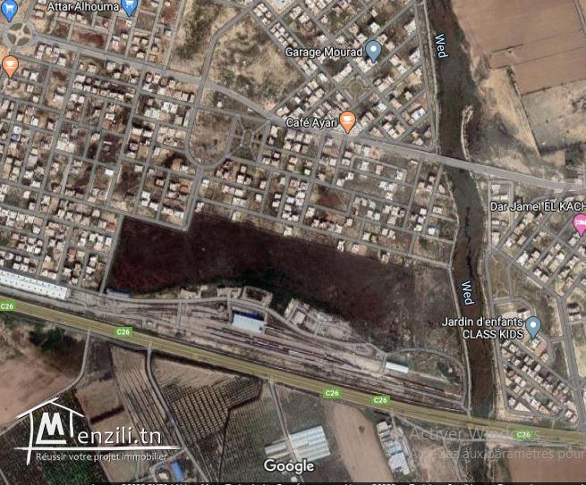 un beau terrain de 430 m² a  Borj Cedria