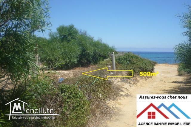 Lot de 500m2 a la plage de kerekouane