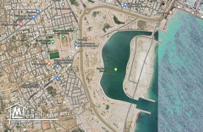 Terrain titré de 420 m2 , à 300m du port de plaisance de Mahdia.